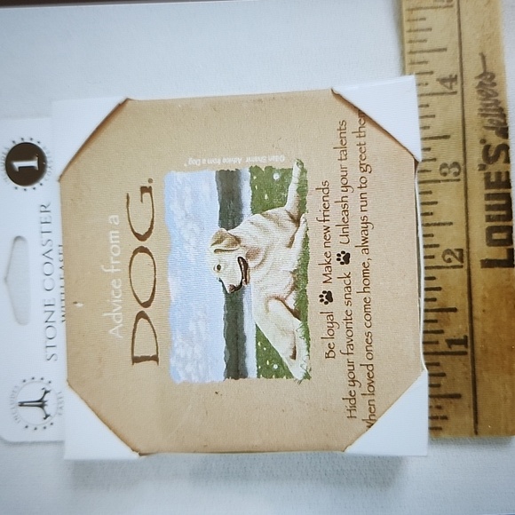 DOG -STONE COASTER with Easel and Nylon Collar - Picture 8 of 14